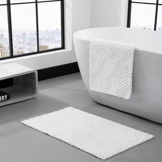 Fine Trellis Solid Reversible 2-Piece Bath Rug