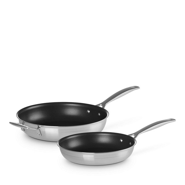 Le Creuset Classic Stainless Steel Nonstick Frying Pan, Set of 2