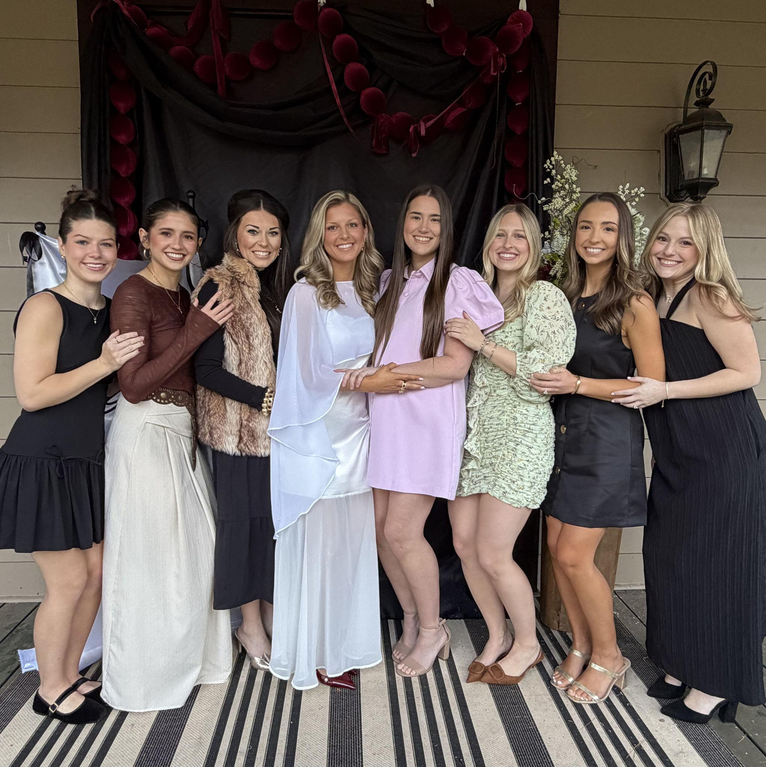 Asked all of my favorite girls to stand by my side.