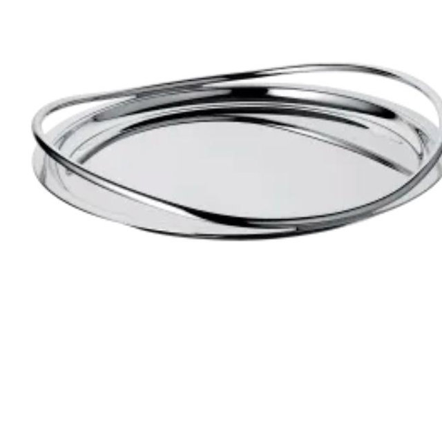 Christofle - Silver-Plated Round Serving Tray - 15 in VERTIGO