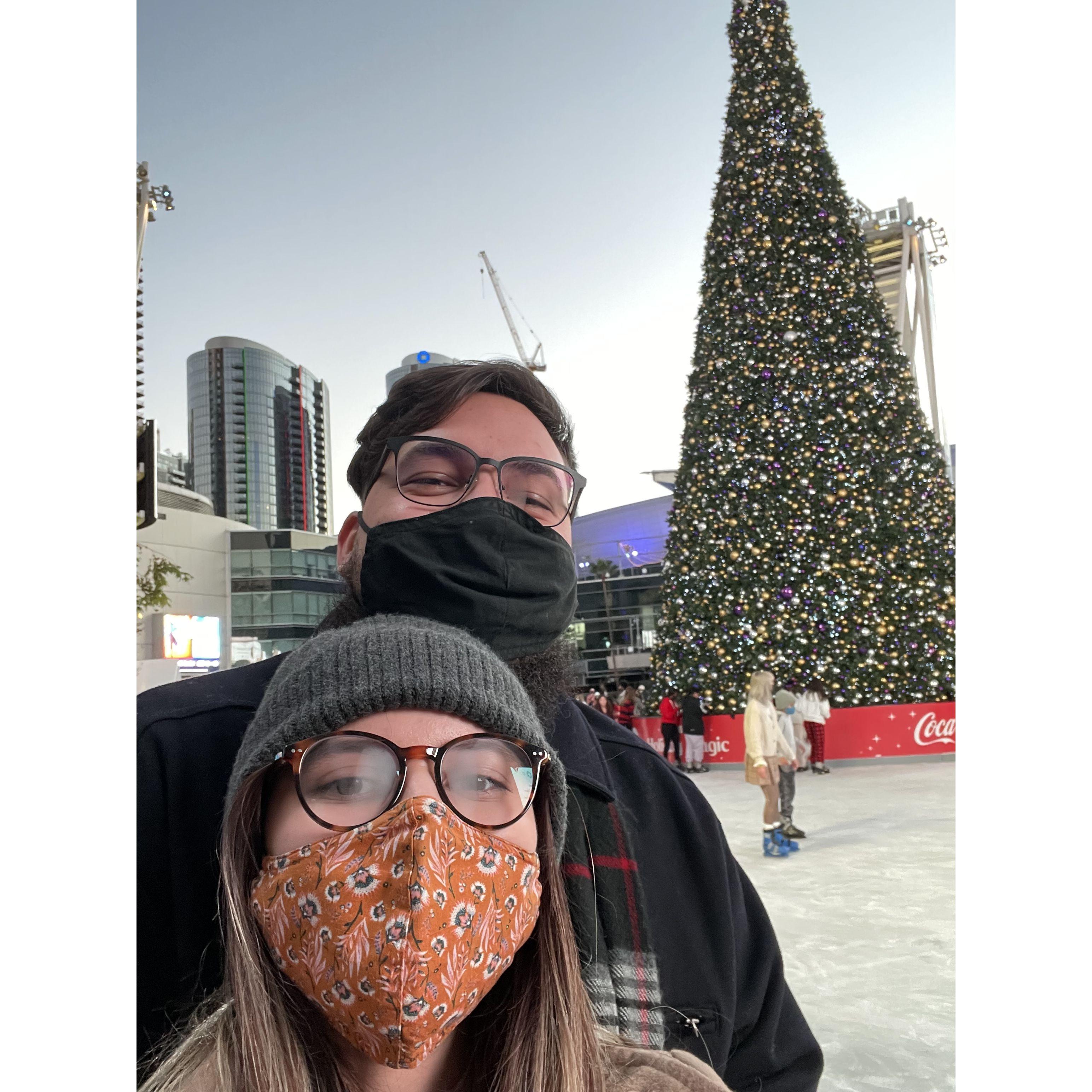 Ice Skating together for the first time