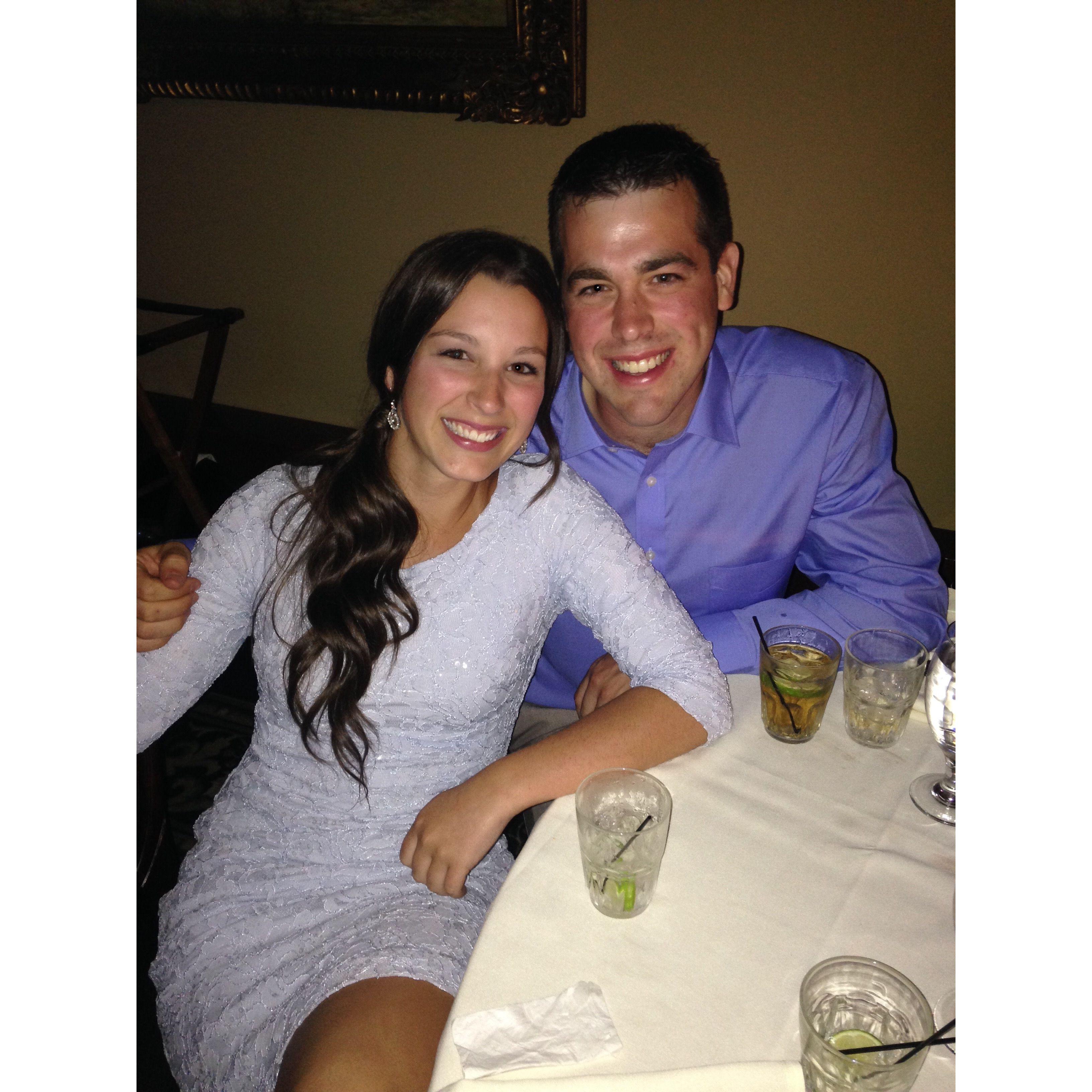 At Erika and Rico's wedding, before we started dating!