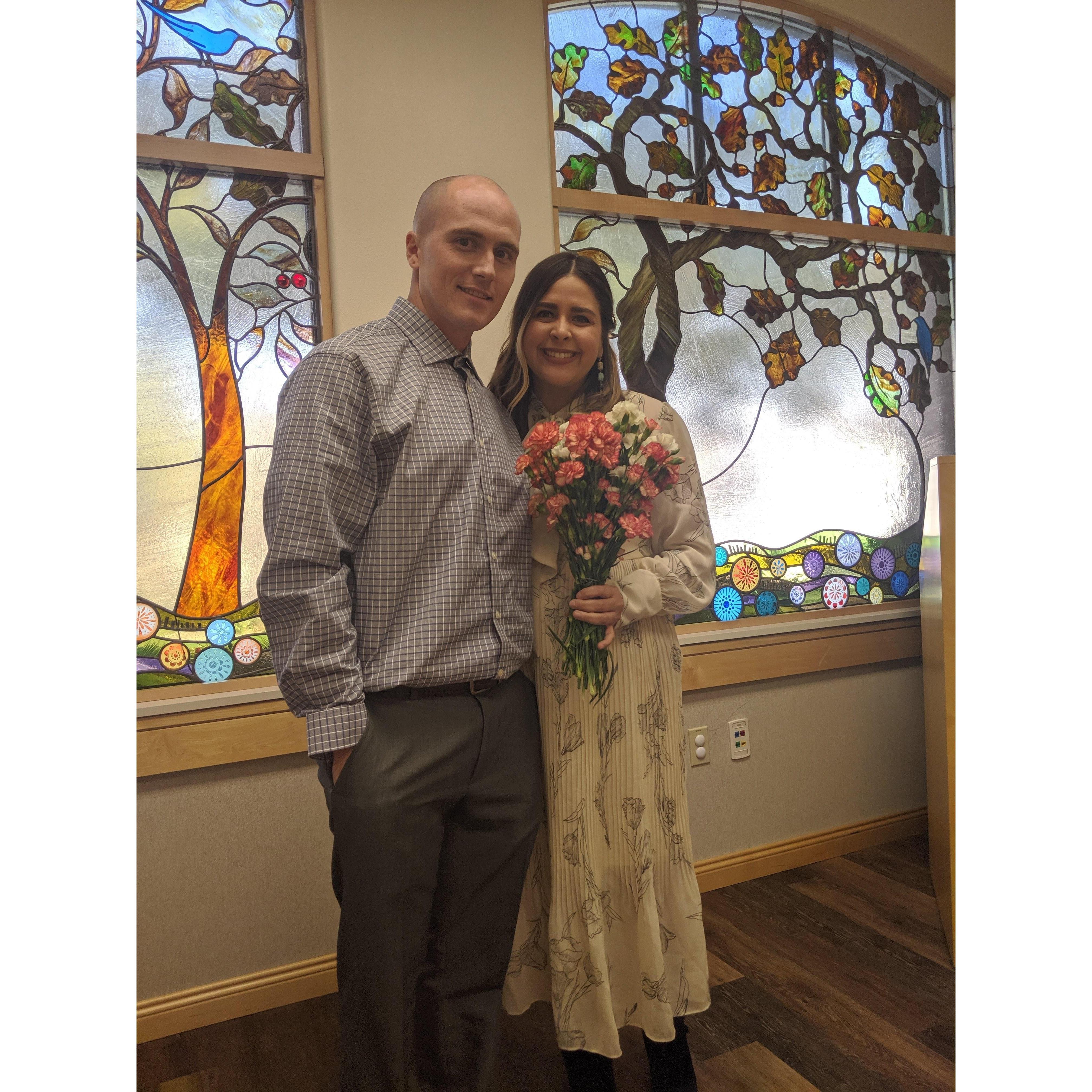 Elope wedding at the Martinez City Hall 
October 2019