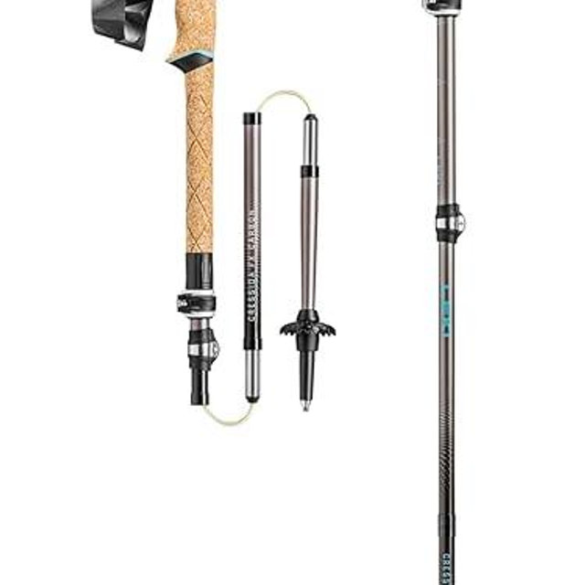 LEKI Cressida FX Carbon Collapsible Lightweight Walking Poles for Trekking & Hiking