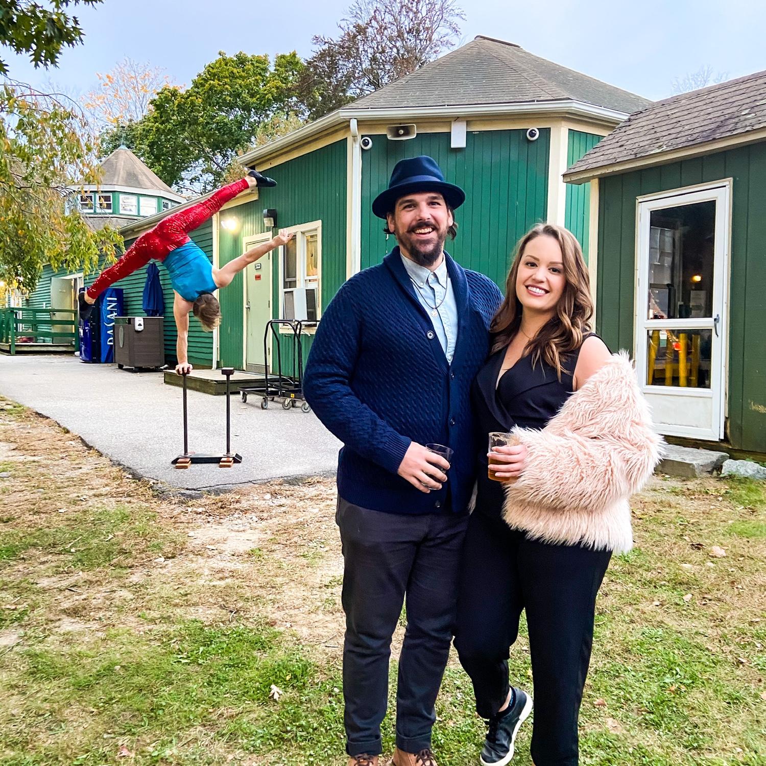 Our first wedding together