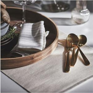 TILLAGD 20-piece flatware set - brass color