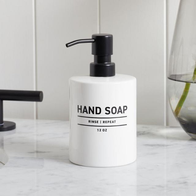 Utility Bath Collection, Soap Pump, White