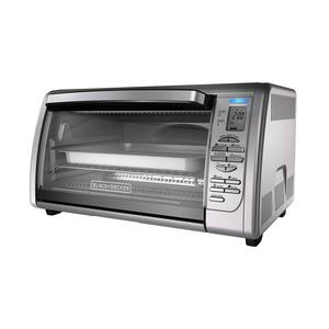 BLACK+DECKER Countertop Convection Toaster Oven, Silver, CTO6335S