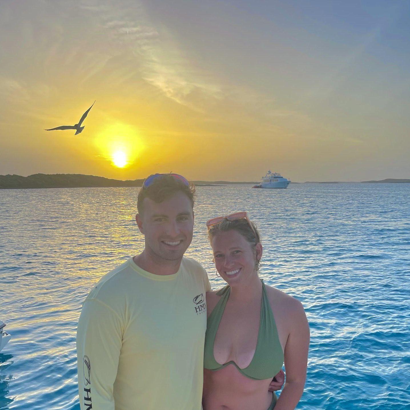 Ethan, after a scare with his passport, joins Amanda in the islands (Jul 2021) The Bahamas