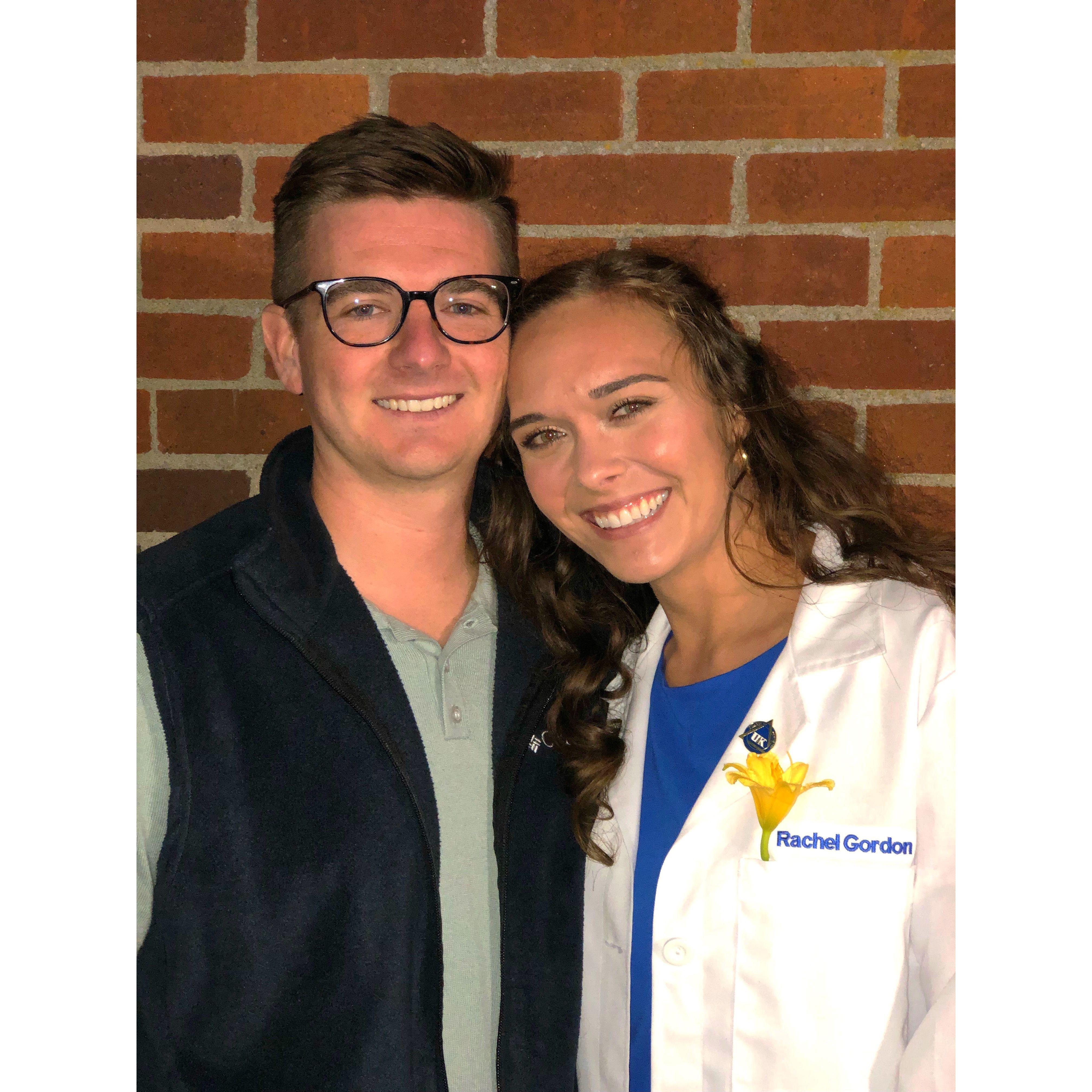 Rachel's white coat ceremony for dental school