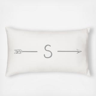 Personalized Arrow Lumbar Pillow