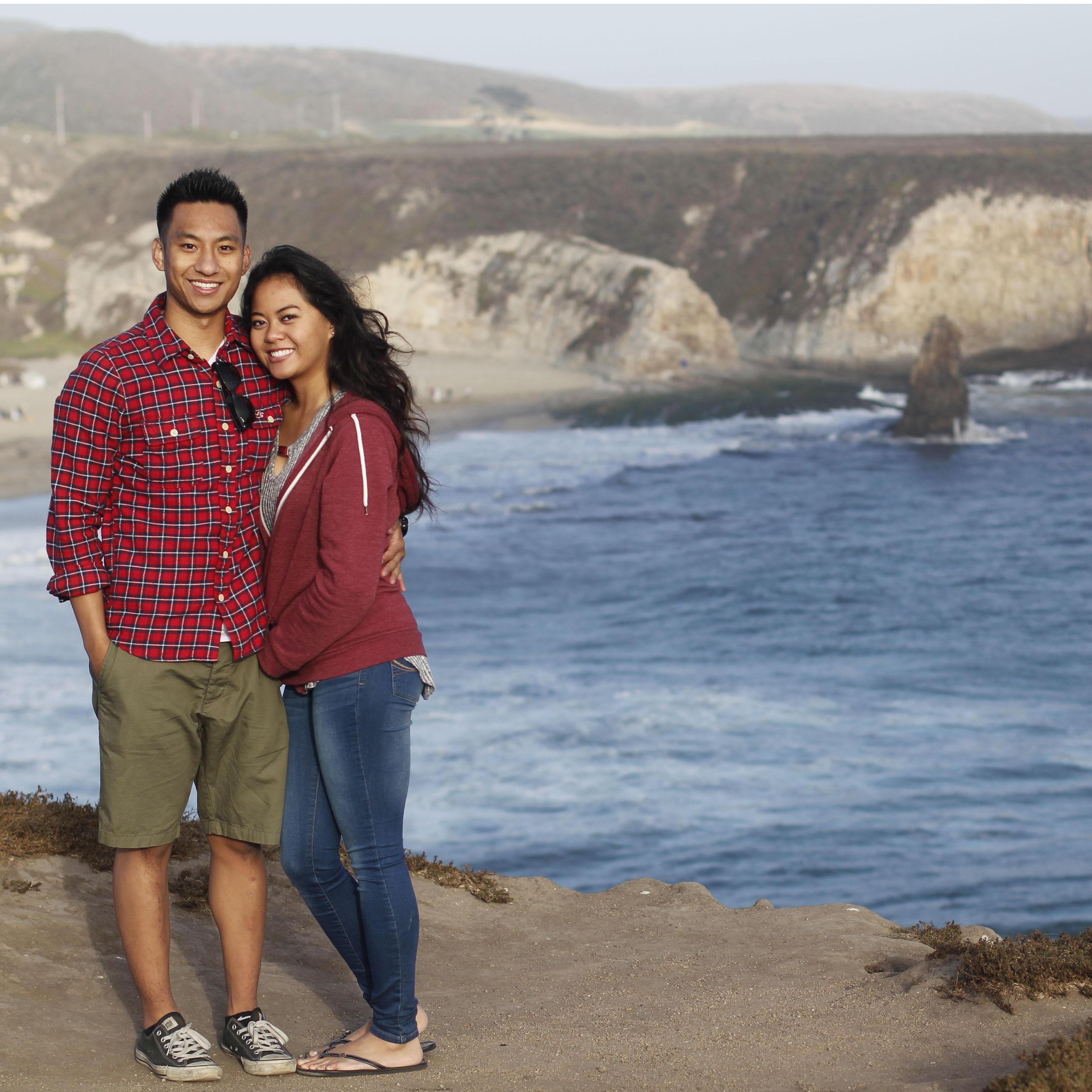 Our first trip together was to Santa Cruz. We don't really like California but that place has a special place in our hearts.