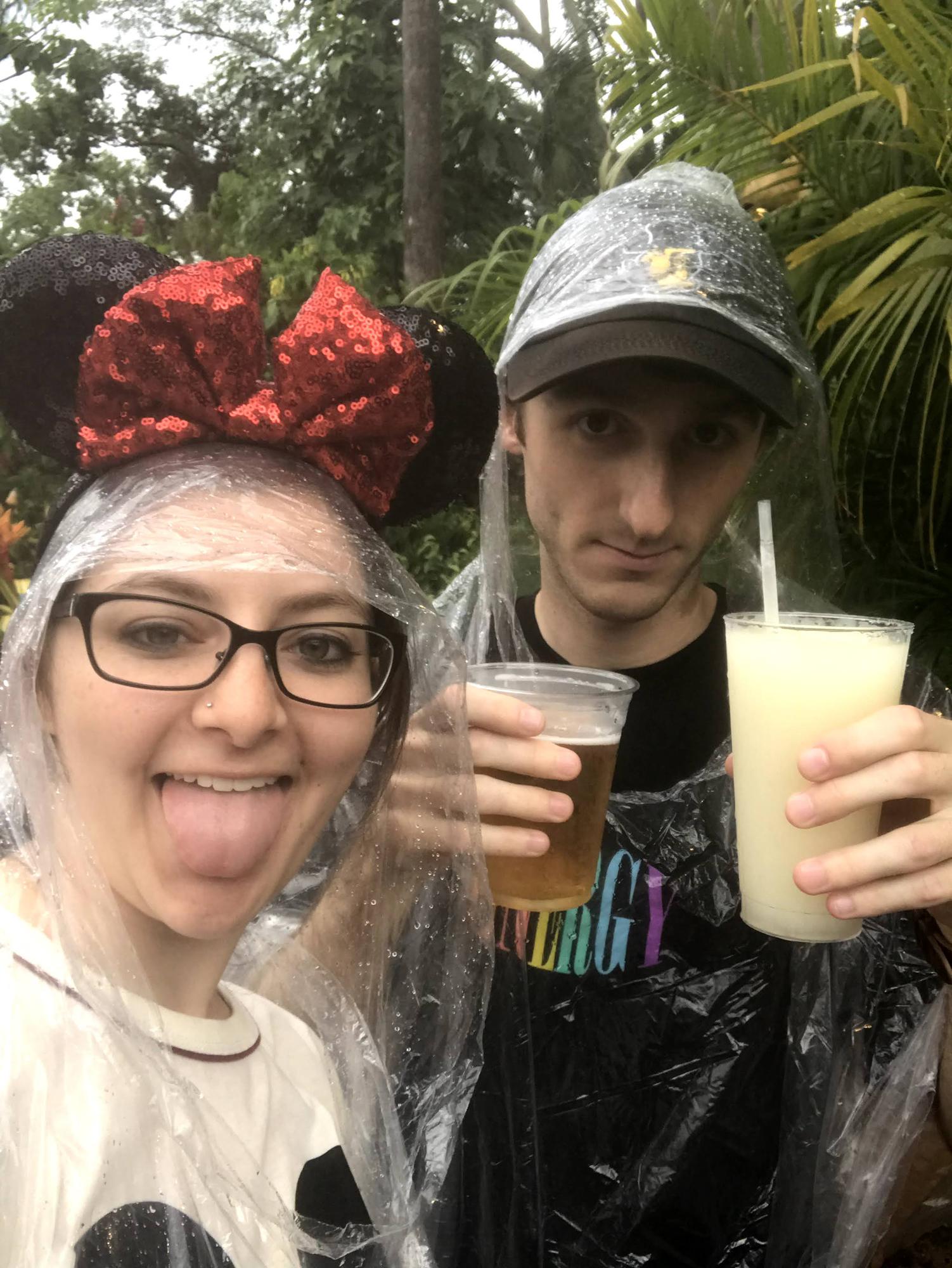Our first trip together was to Disney World...drinking (and eating) our way through "the world" at Epcot.