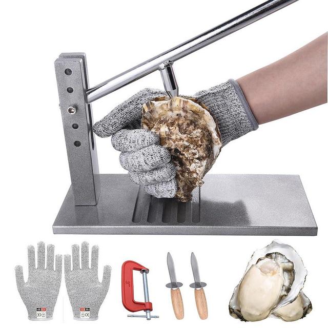 HILAZA Oyster Shucking Tool, Oyster Shucker Machine Oyster Opener Kit