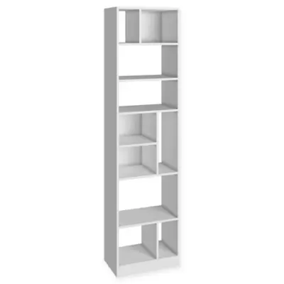 Manhattan Comfort Valenca Bookcase 4.0 in White