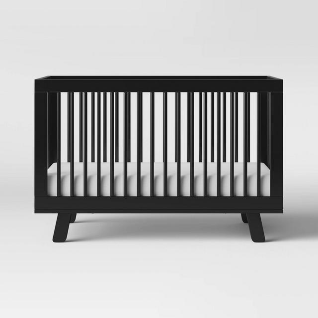 Babyletto Hudson 3-In-1 Convertible Crib With Toddler Bed Conversion Kit - Black