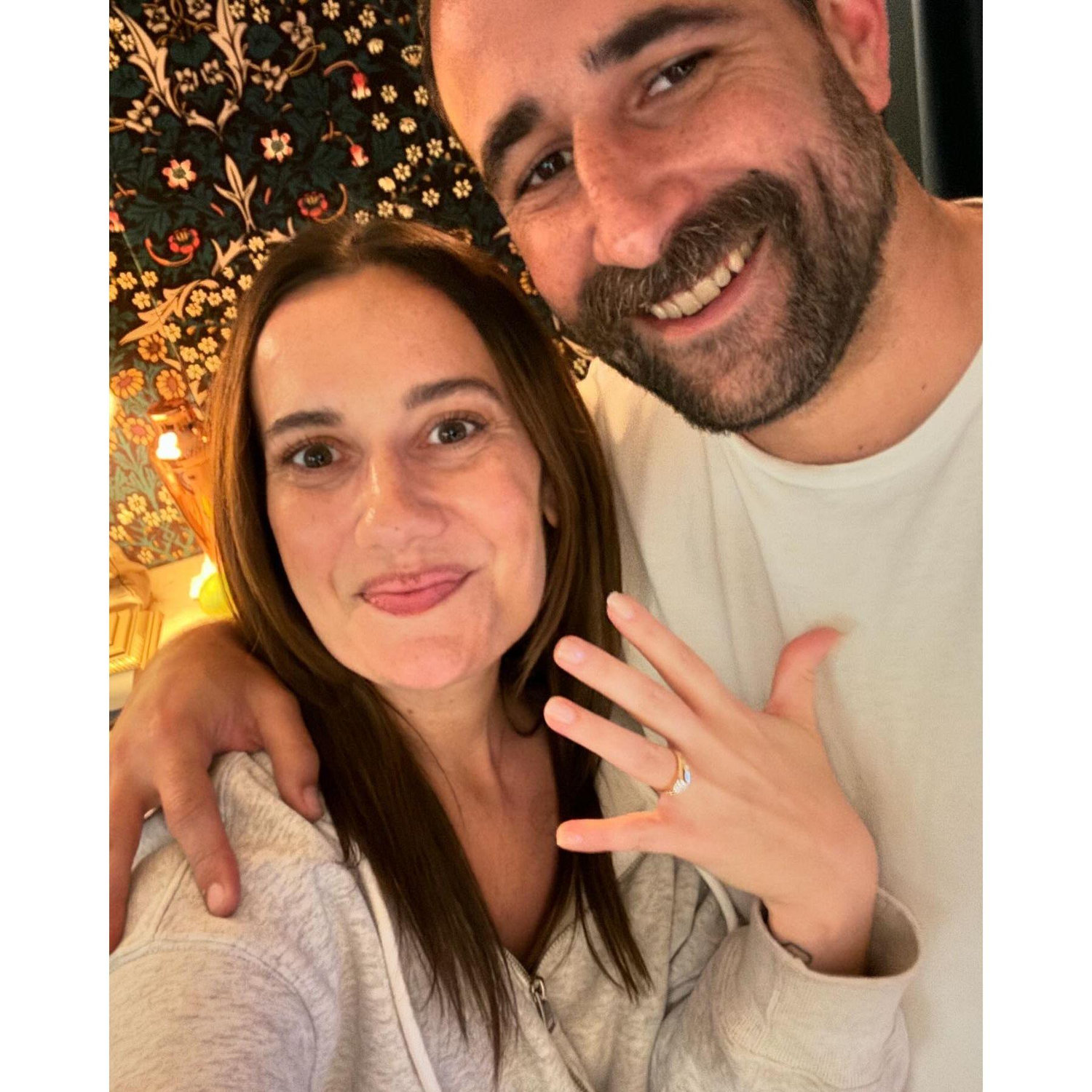 First photo as an engaged couple!