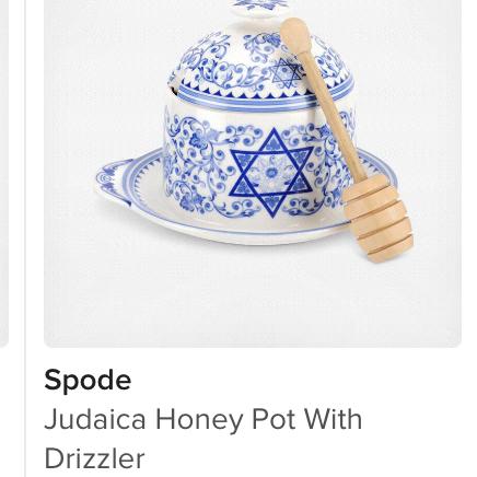 Spode - Judaica honey pot & drizzler