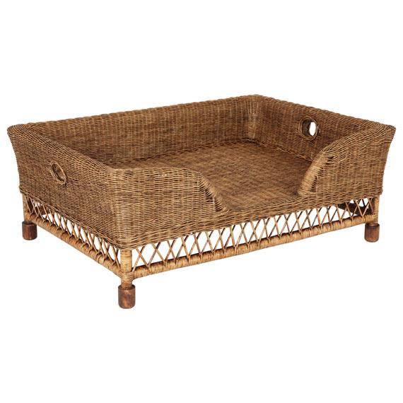 Large Rattan Mattaban Pet Bed