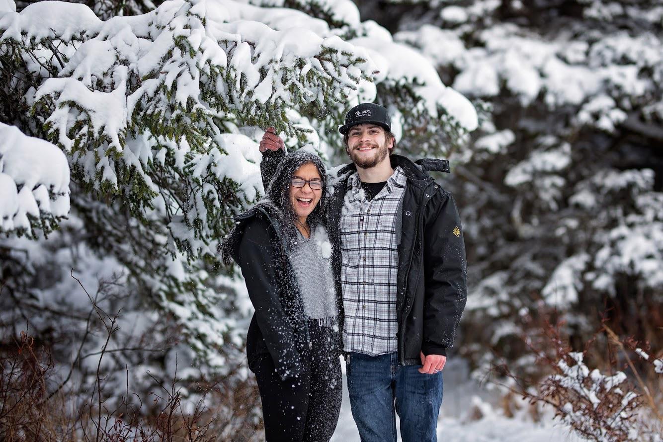 He thought it was hilarious to dump the snow on me