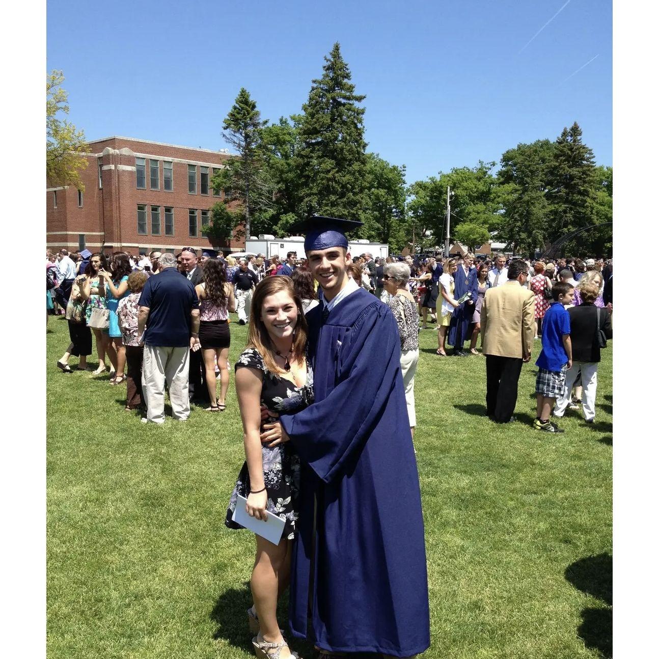 Sam's high school graduation, June 2012.