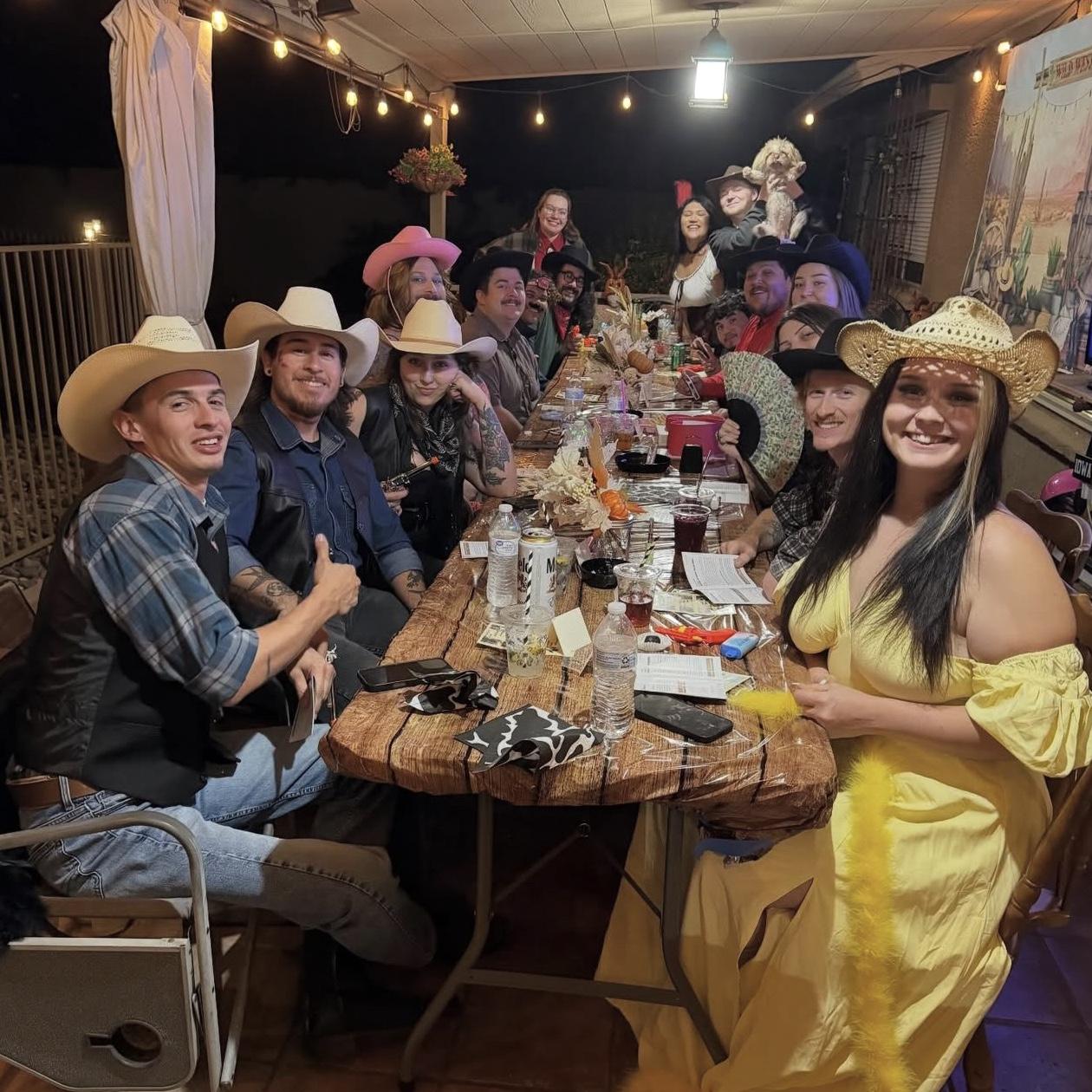 Mystery dinner party at Kari’s