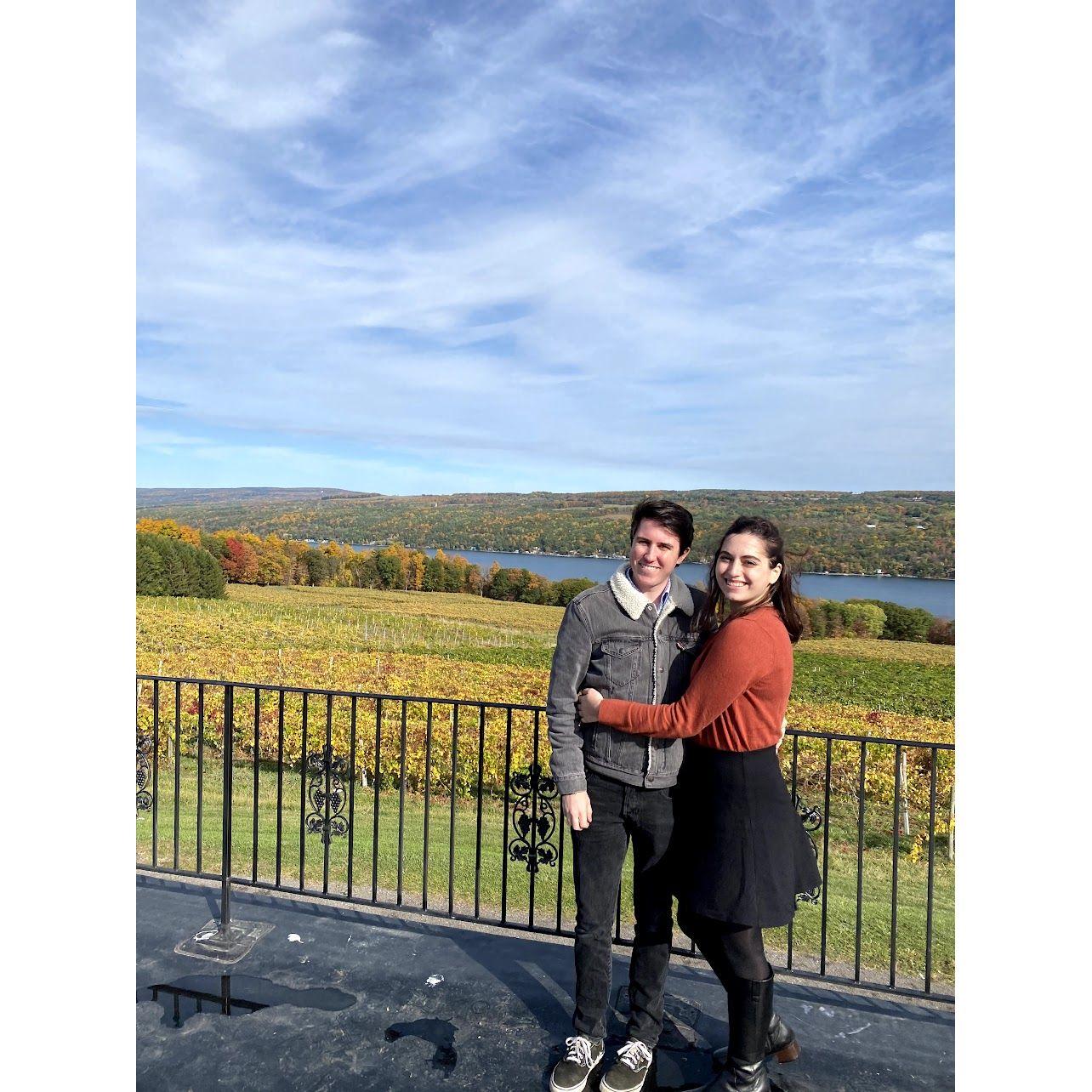 Visiting the Finger Lakes and enjoying the wineries in October 2020.