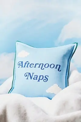 Cotton Printed Novelty Text Pillow