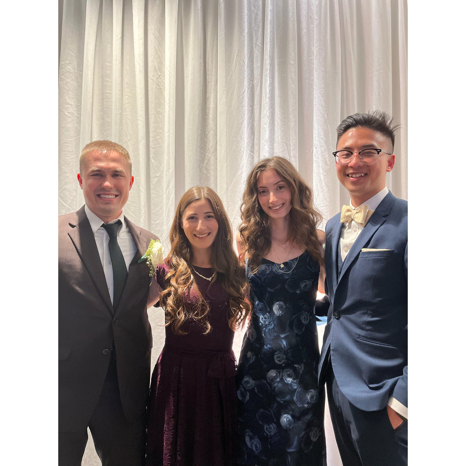 Matt and Torie's wedding reception with Phil and Jess.