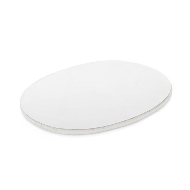 Stokke Sleepi Mini Protection Sheet, White - Protects Mattress Against Accidents Spills - Compatible with The Oval Sleepi Mini Mattress - Exterior Made of Soft, Brushed Cotton - Machine Washable