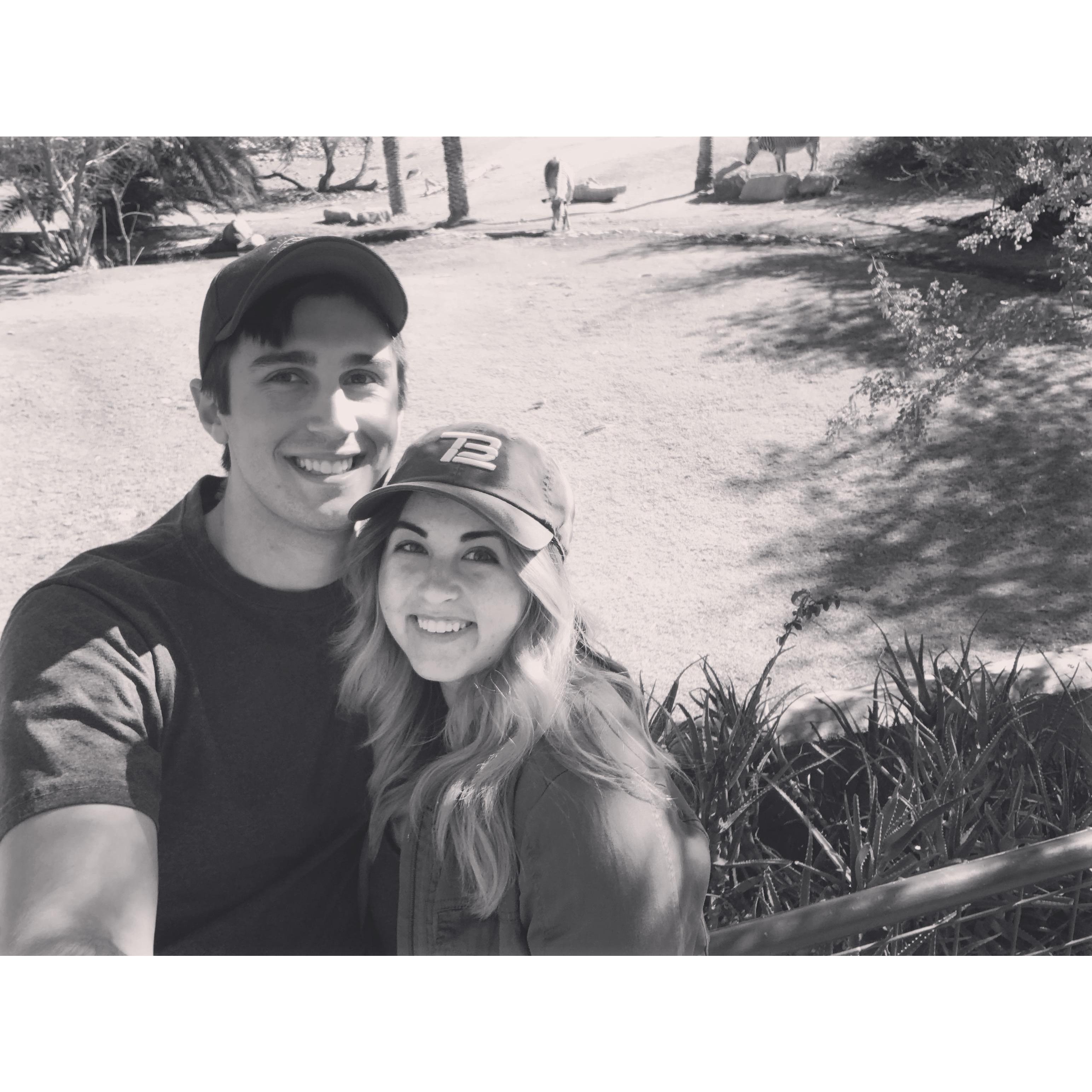 Jarrod's first trip to the Phoenix Zoo, he just moved to Arizona! (January 27th, 2018).