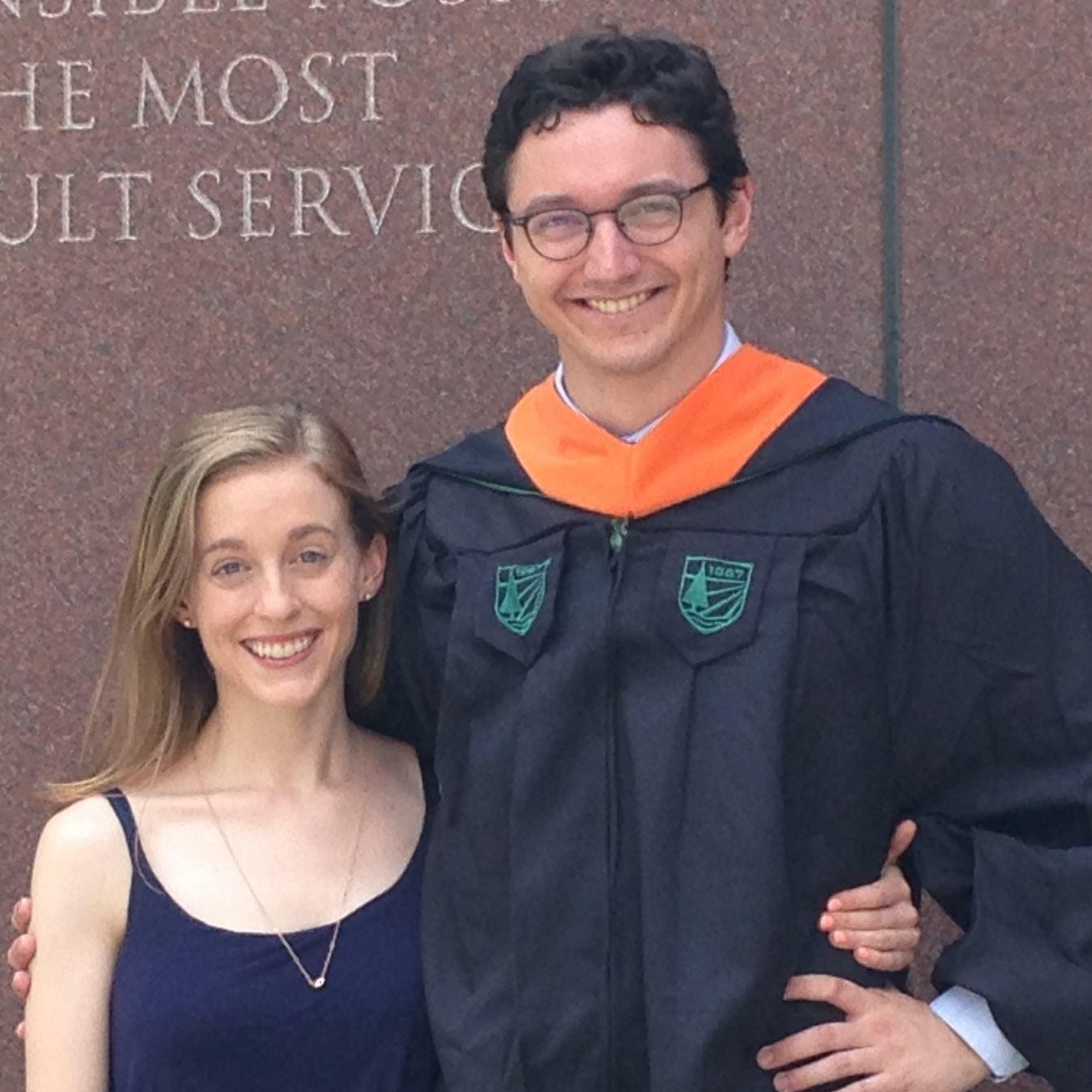 Kyle's Masters program graduation
