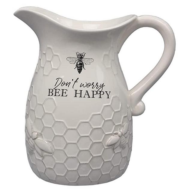 youngs Inc Ceramic Bee Water Pitcher, Multi