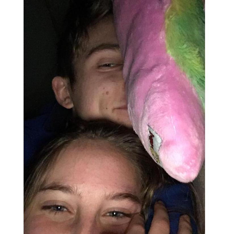 Second photo of Malone and Jeremy on record-3 months after they started dating- Jan 2017
