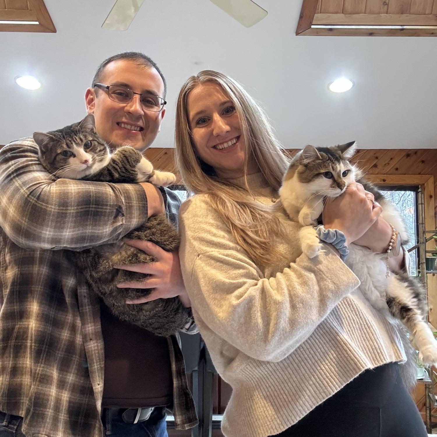 In the meantime, here is a family photo featuring our favorite little kitties who have grown SO quickly!