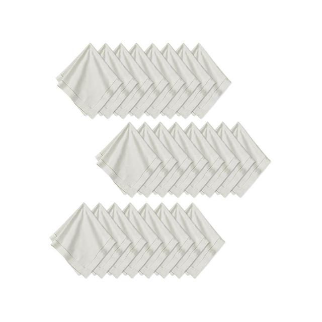 Elrene Home Fashions Hemstitch Napkins, Set of 24