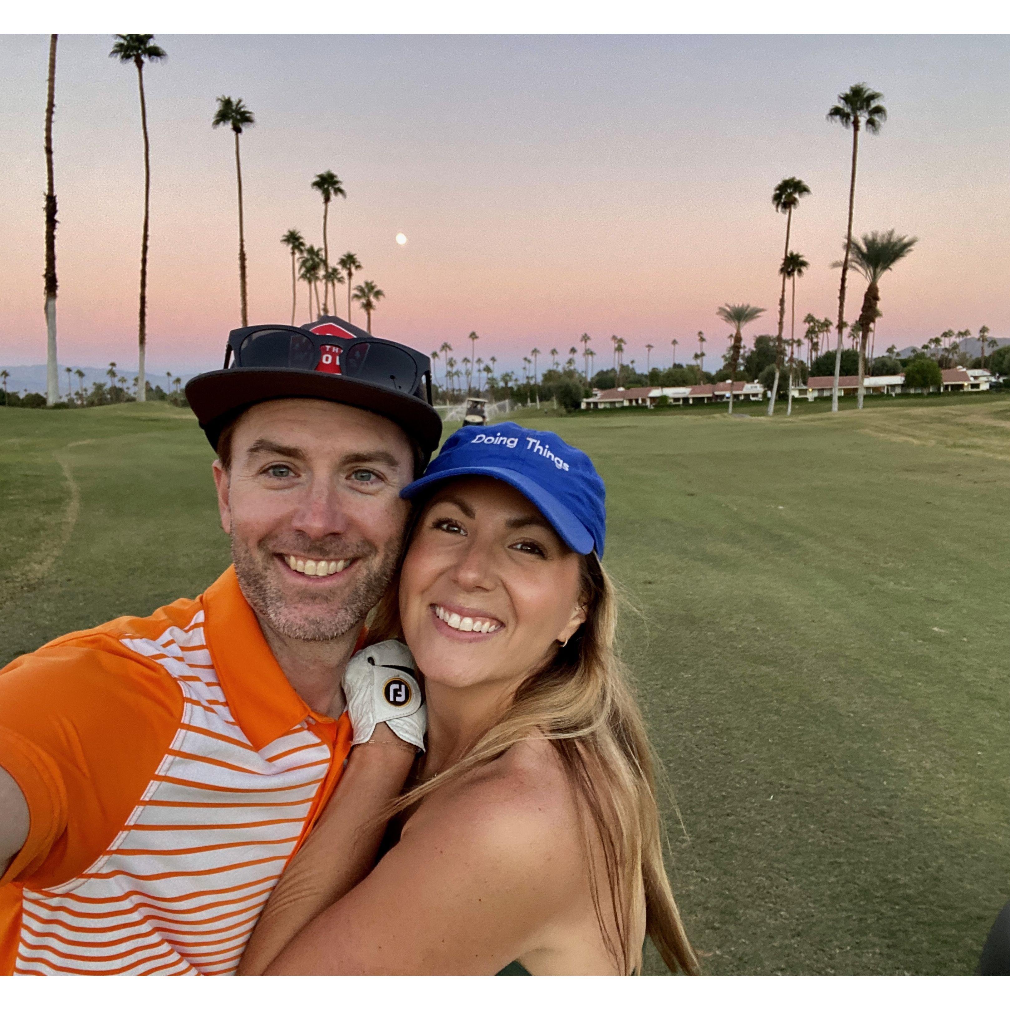 Golfing... one of our favorite sports