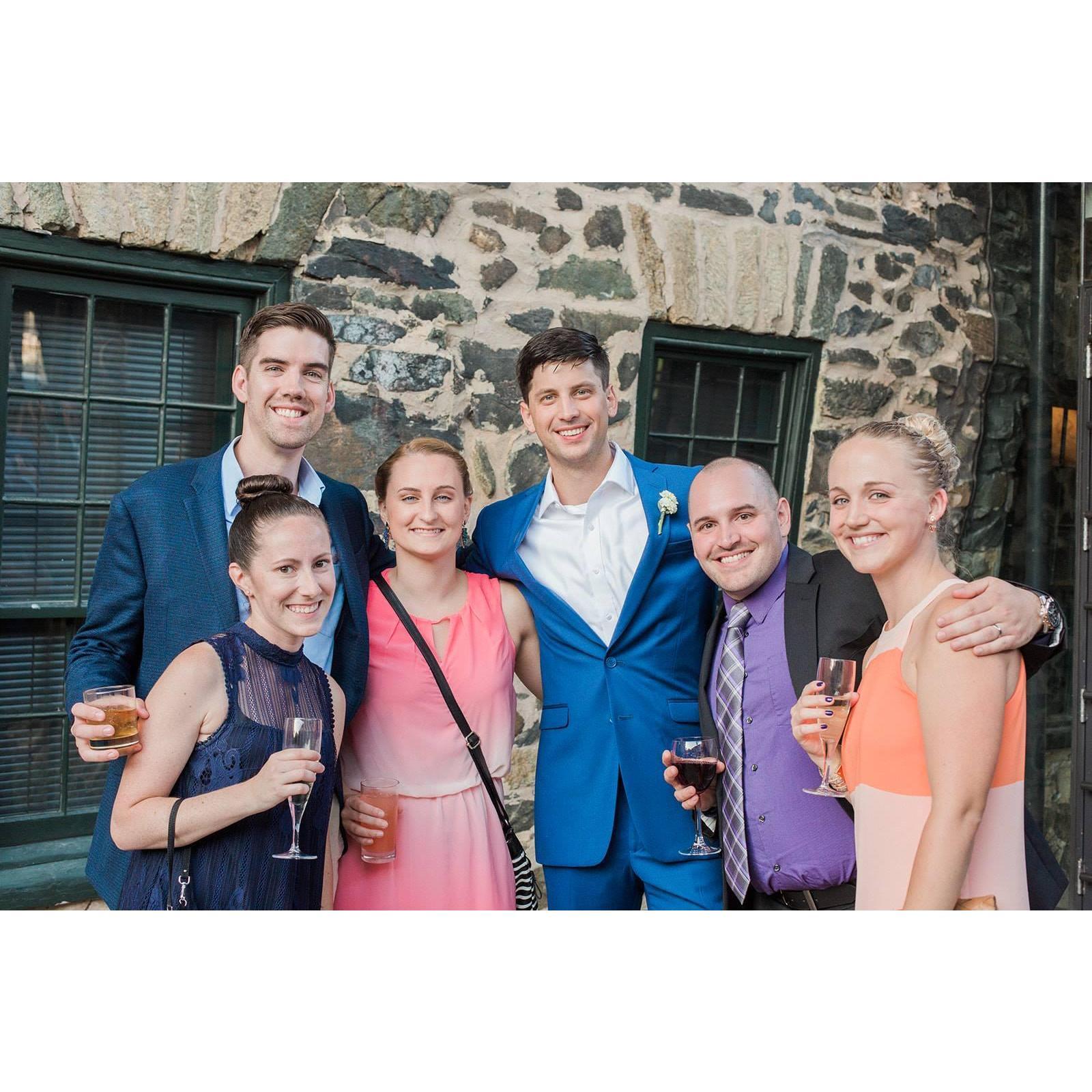 At Bobby & Stef's wedding in June 2018.