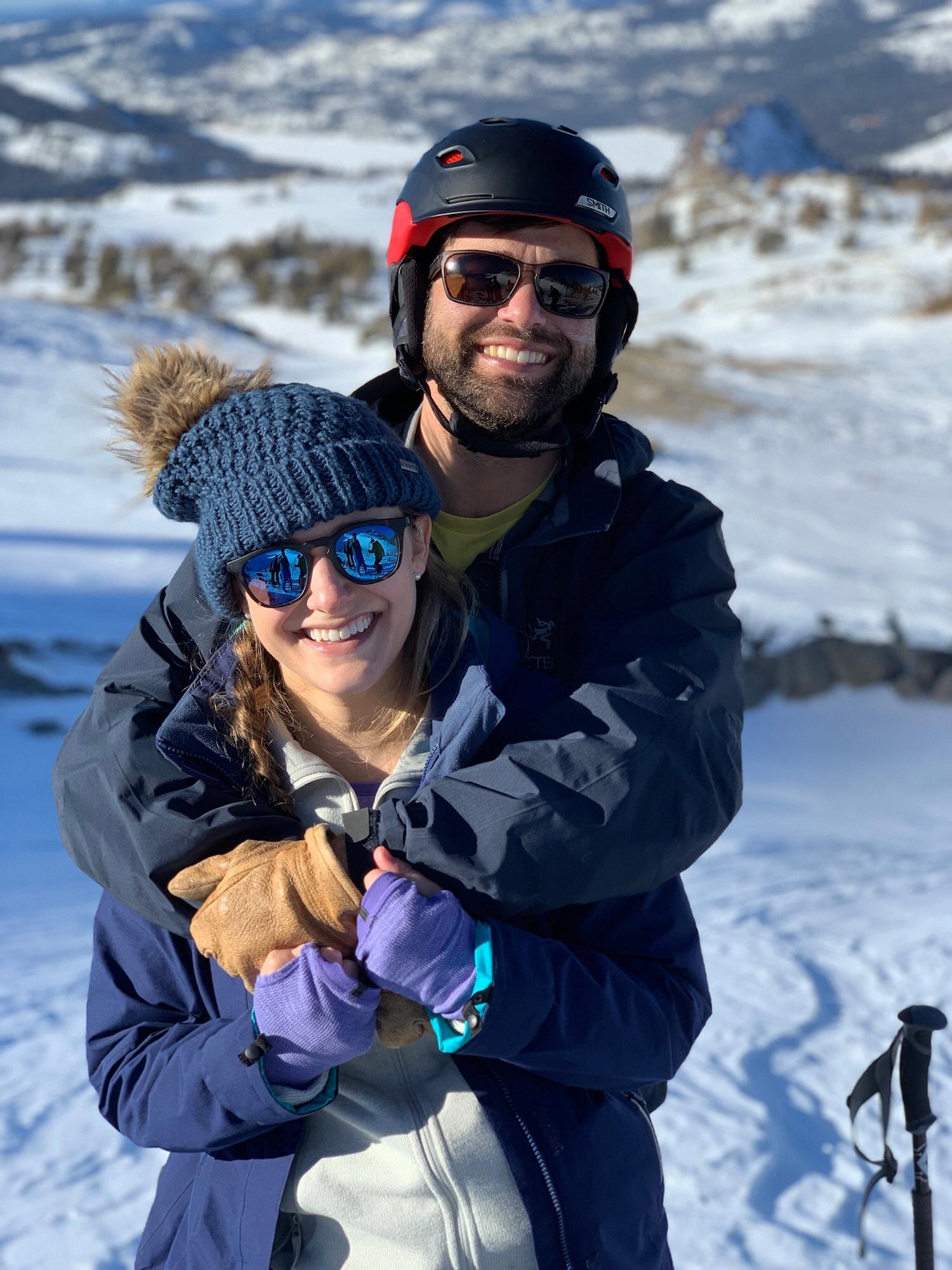 Backcountry skiing in Lake Tahoe