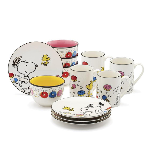 Lenox 897573 Chef Snoopy 12-Piece Dessert Set