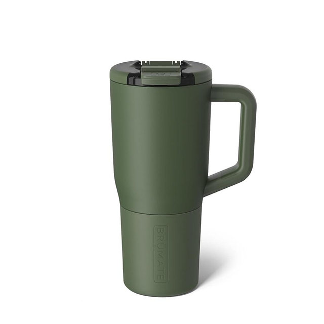 BrüMate Müv - 25oz 100% Leak Proof Insulated Coffee Mug with Handle & Lid - Stainless Steel Coffee Travel Mug - Double Walled Coffee Cup (OD Green)