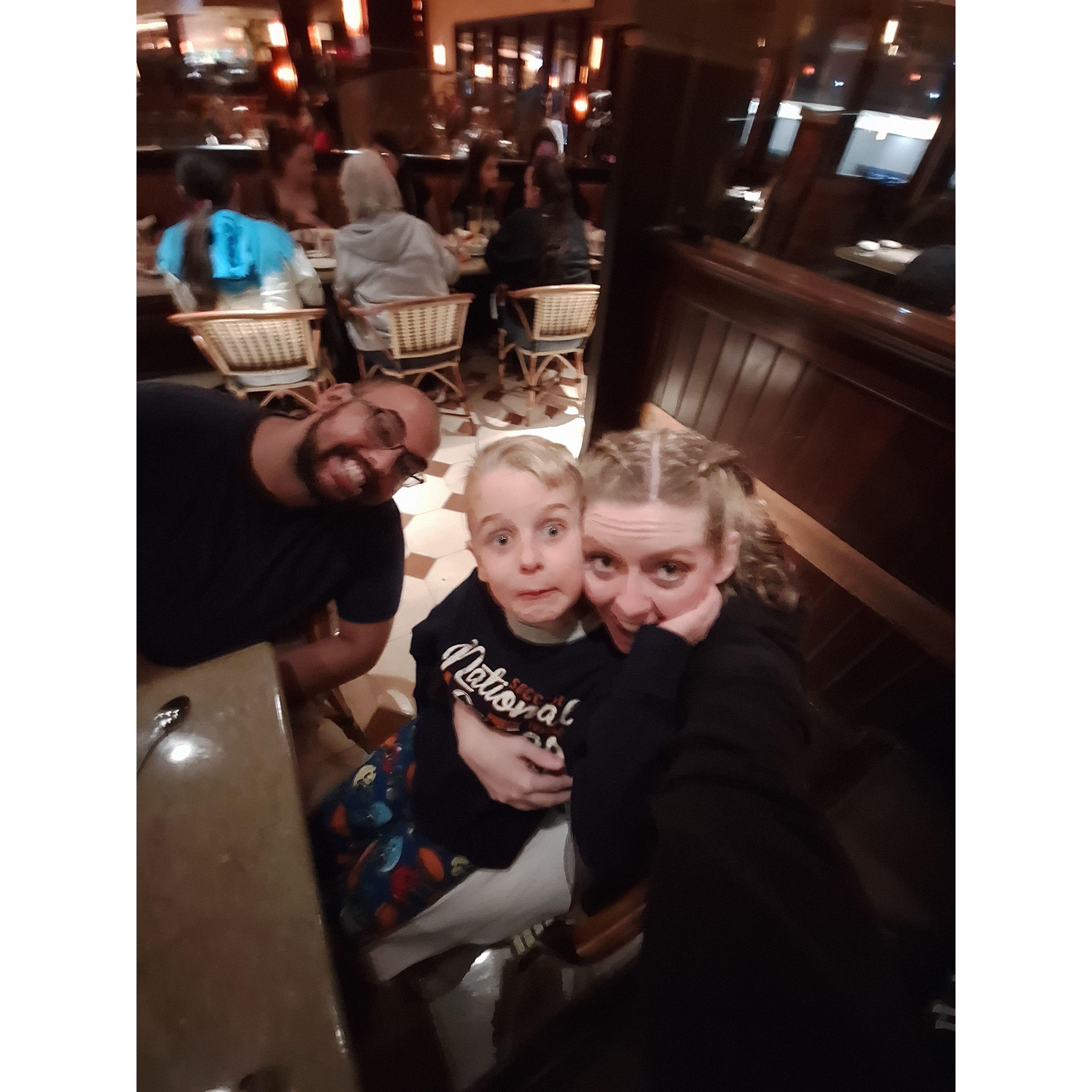 Always goofing off with siblings!