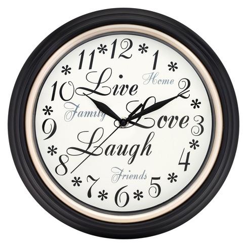 Inspirations Wall Clock White/Black - Westclox®