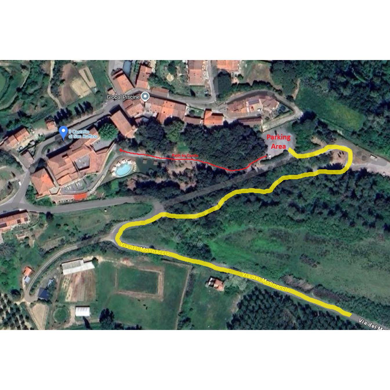 Castle Parking available. Instructions will be provided in June. Please do not park by the main gate of the castle.