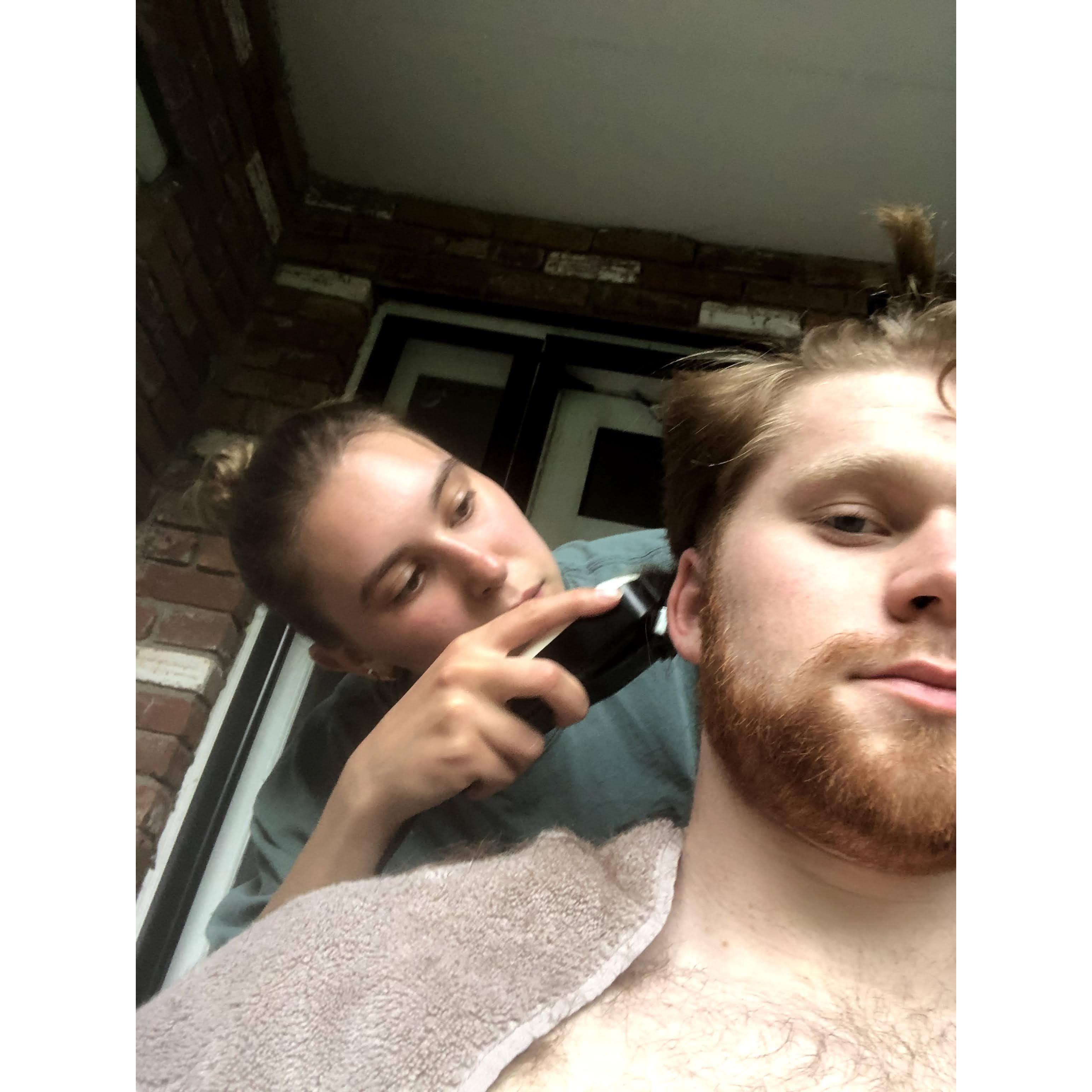 Covid haircuts