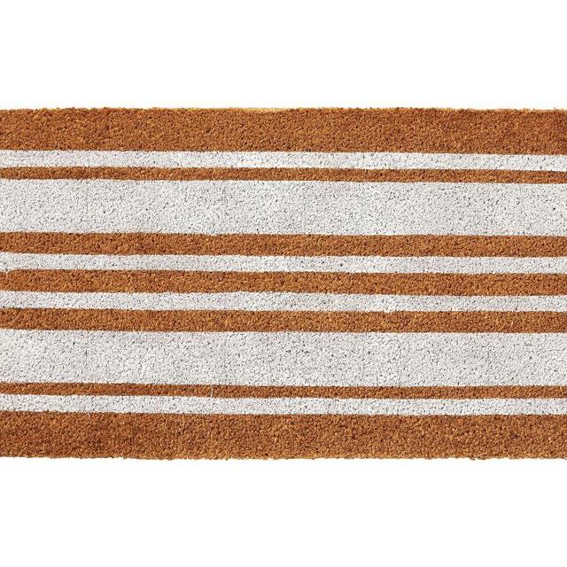Stripe Doormat, 18 x 30, White