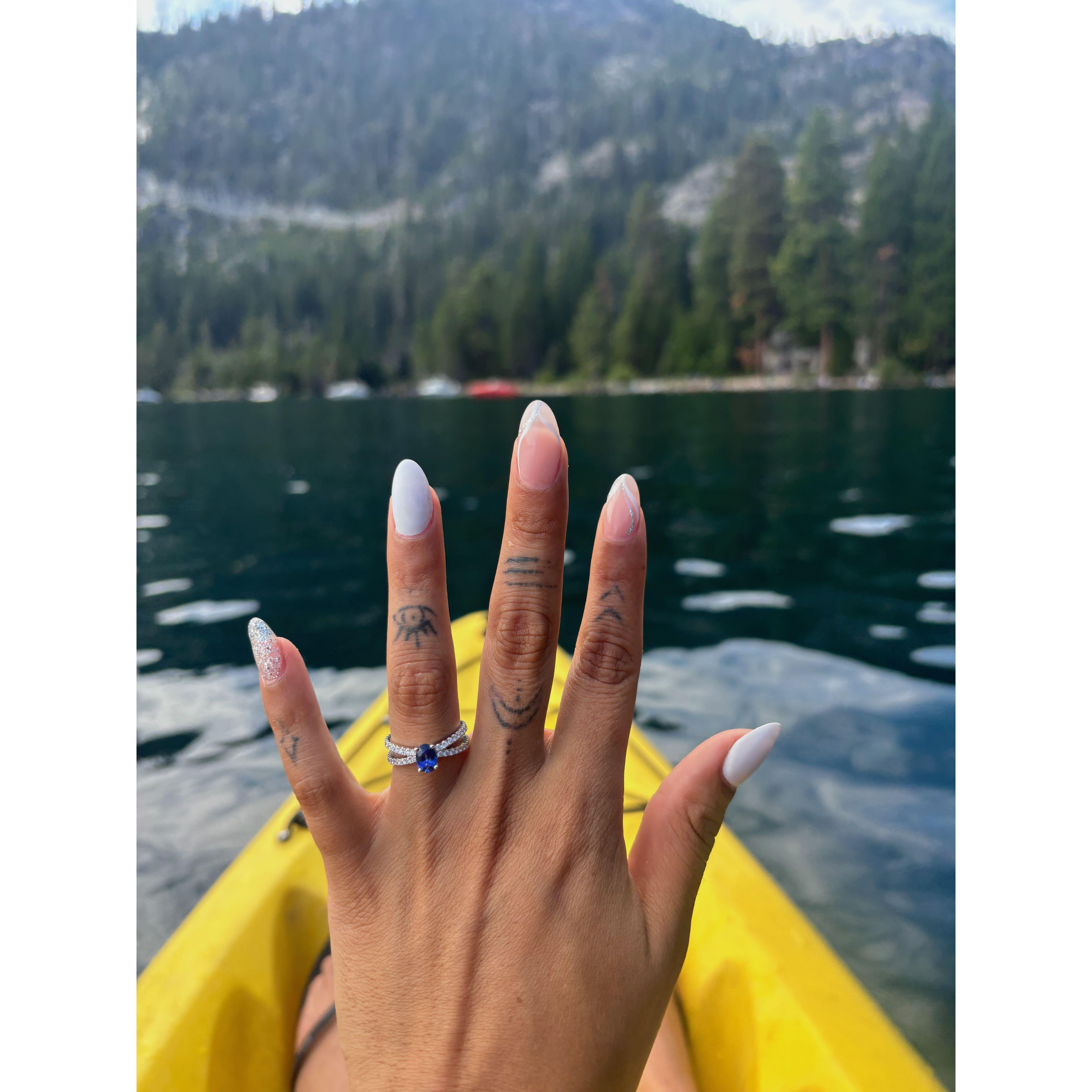 Stefanie said, "I do!" moments before this picture was snapped!