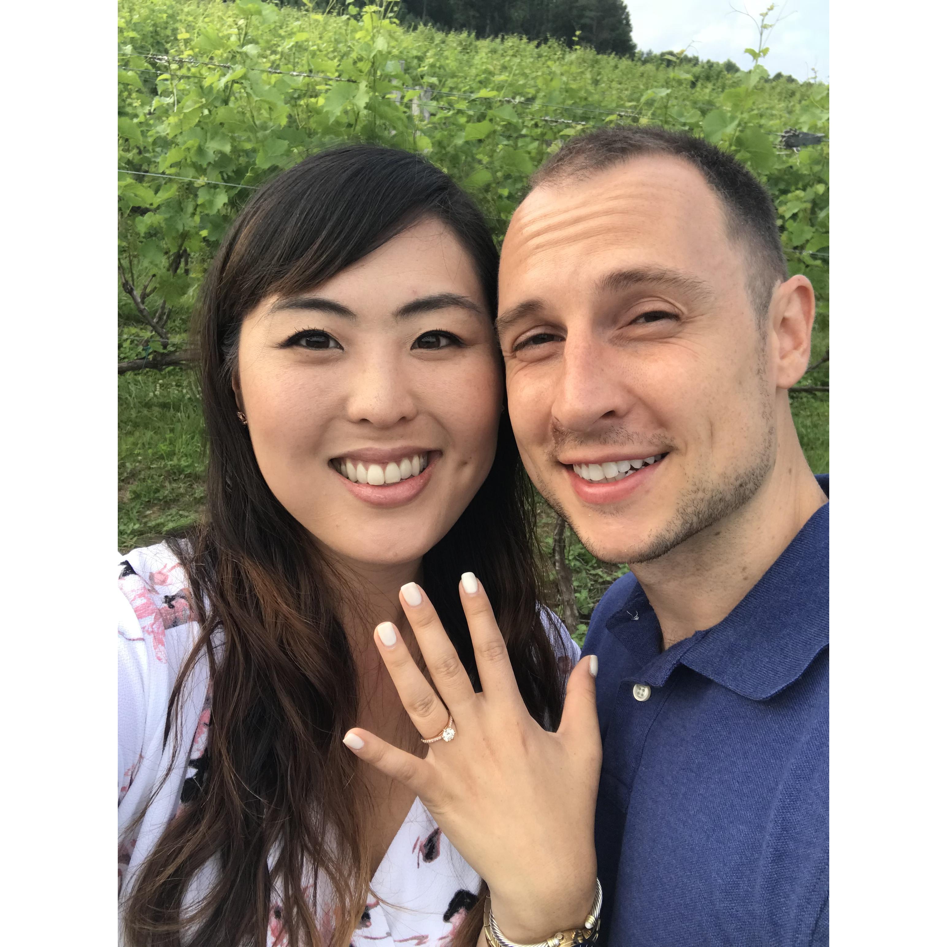 The day we got engaged!