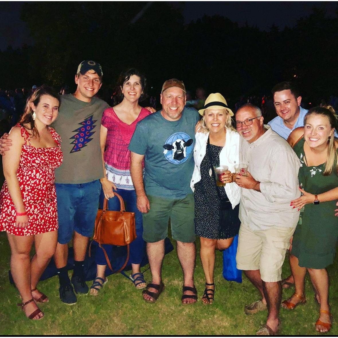 Helen got to meet Eli's extended family at a concert in September 2019!