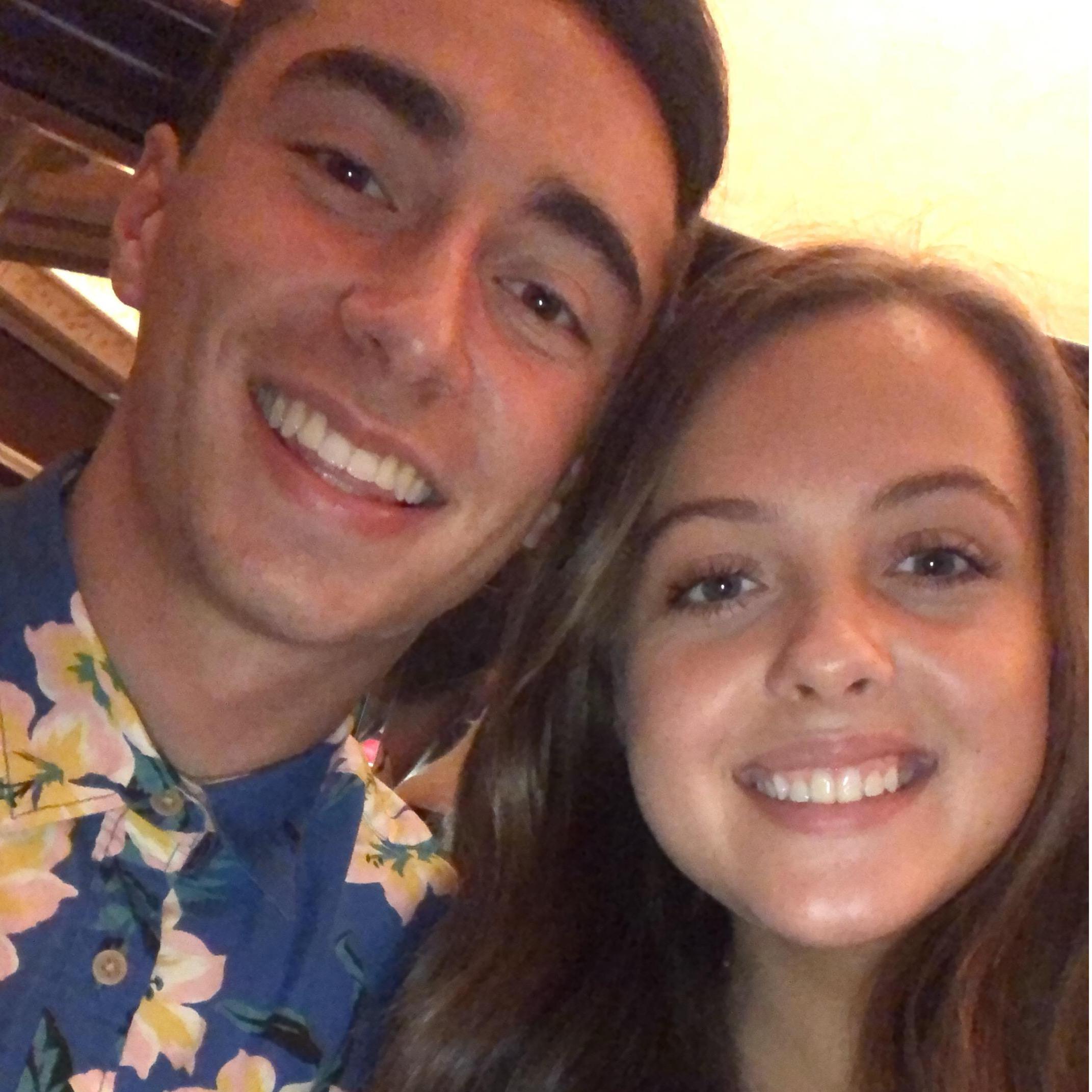 Our one-month anniversary at the Cheesecake Factory